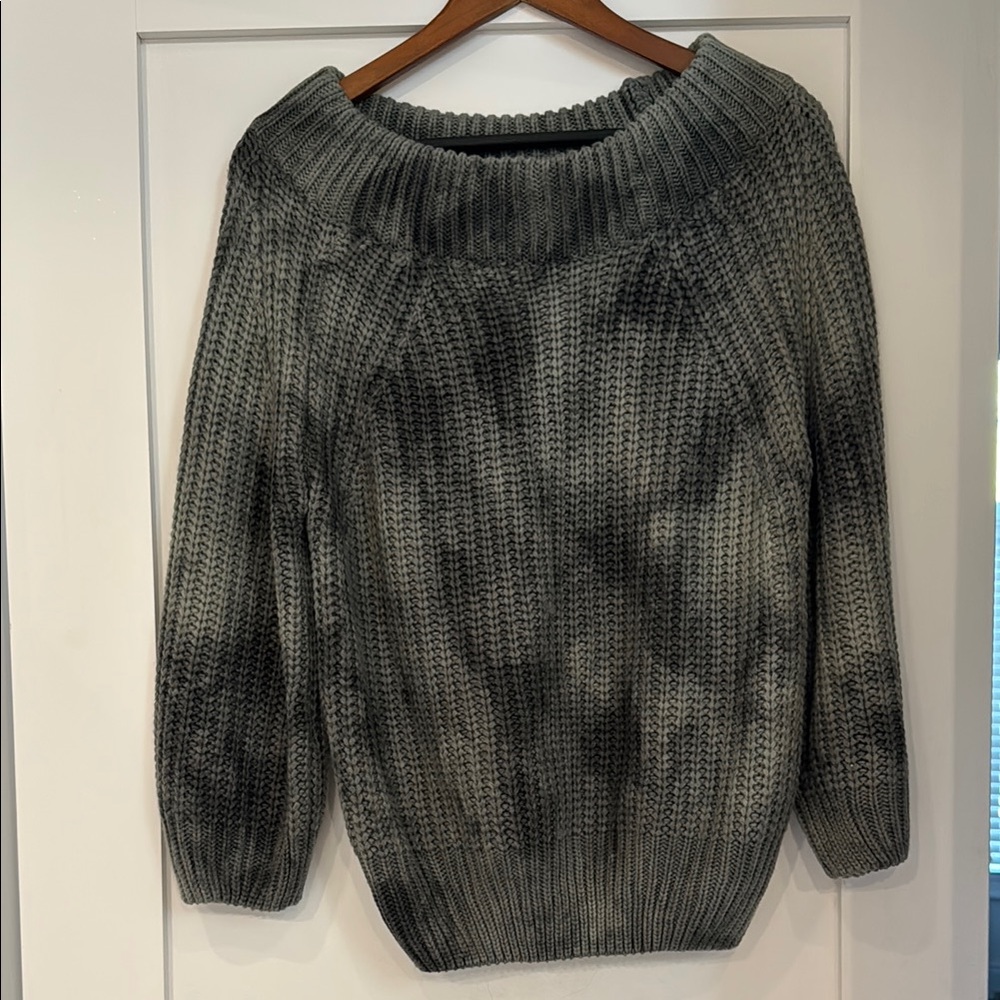 Main Strip Charcoal Knit Women's Sweater